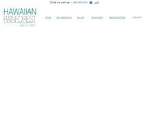 Tablet Screenshot of hawaiianrainforestkauai.com